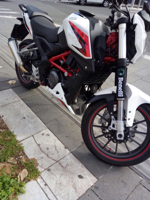 Fork cover for Benelli TNT -logoreal1