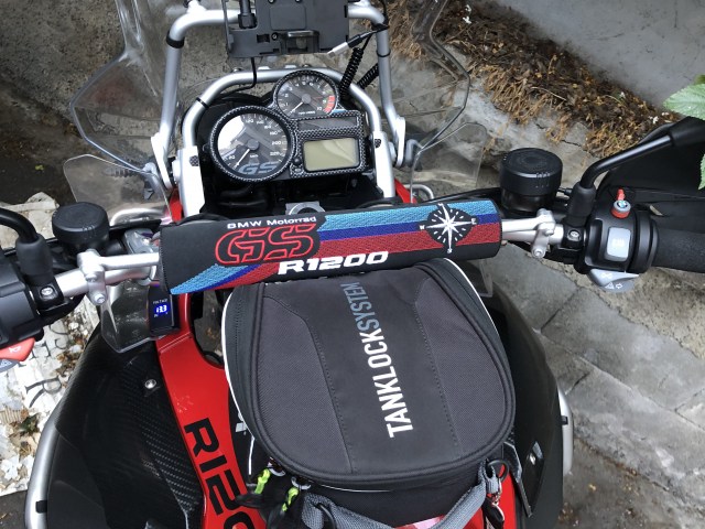 Paracolpi Manubrio per Bmw R 1200 GS Salsicciotto Imbottitura Manubrio Barpad Crossbar