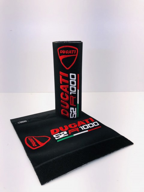 Fork Cover Ducati Monster S4 1000 red logo 