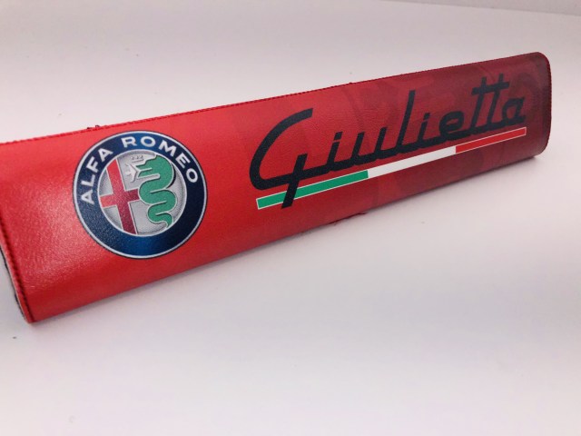 Car Seat Belt Cover for Alfa Romeo Giulietta-red1